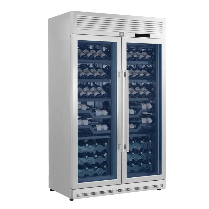 FORNO Abruzzo 48" 102 Bottle Dual Zone Wine Cooler FWCDR6610-48S09K