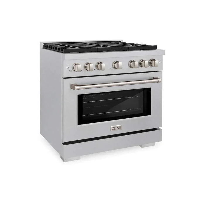 ZLINE 36"Gas Range, Convection Gas Oven , DuraSnow® Stainless Steel, SGRS-3609K