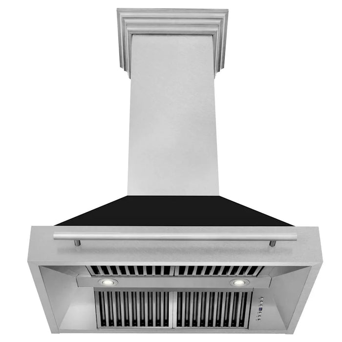 ZLINE 36" Autograph Black Stainless Wall Range Hood 8654STX-BLM-3609K