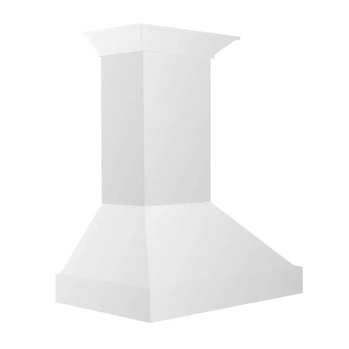 ZLINE 30" Wooded Smooth Bright White Finish Wall Range Hood KBWW-3009K