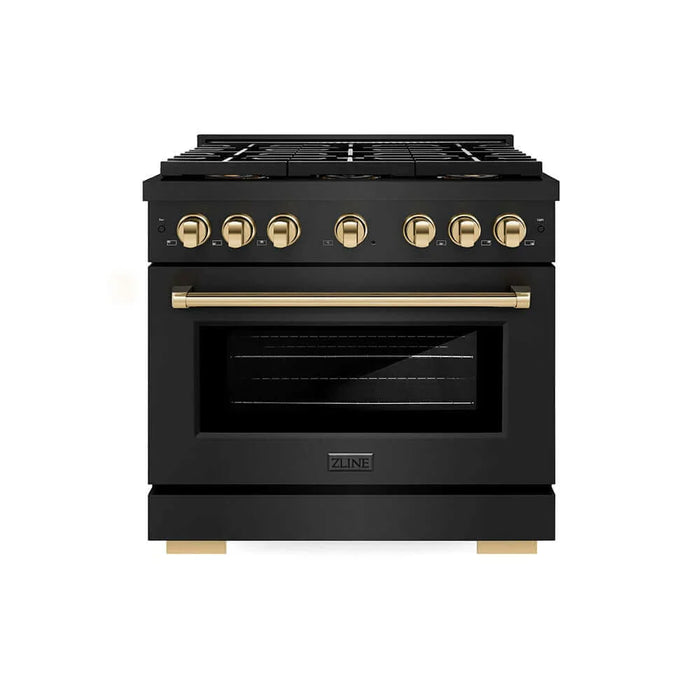 ZLINE 36" Paramount Dual Fuel Range DuoPro™ Cooktop, Electric Convection Oven PSDRBZ-36-G09K