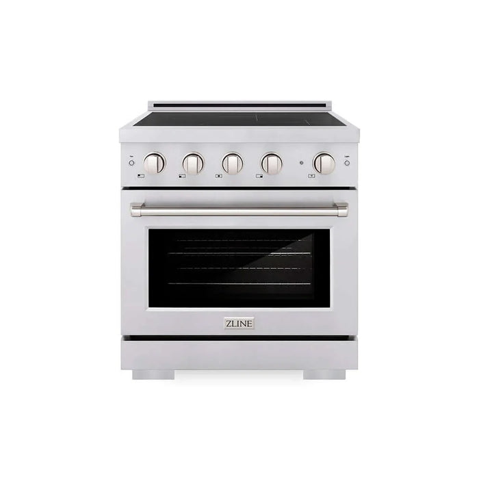 ZLINE 30" Paramount Induction Range, Cooktop, Electric Convection Oven, Satin Stainless Steel SINRS-3009K