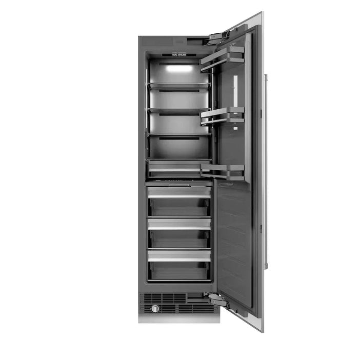 ZLINE 24" Column Refrigerator Stainless Steel, Graphite Gray Interior RCRV-304-2409K