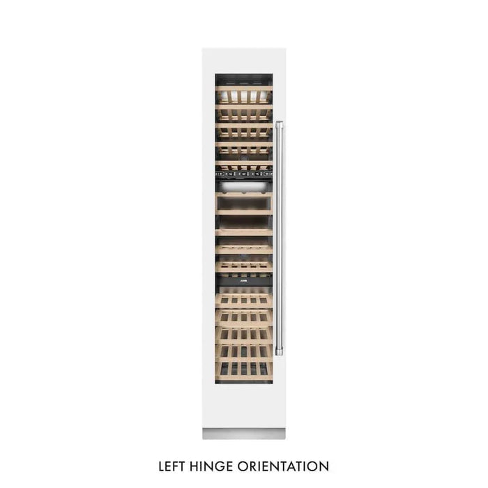 ZLINE 18"Triple Zone 68 Bottle Left Hinge Column Wine Cooler, White Matte Stainless Steel RCWVL-WM-1809K