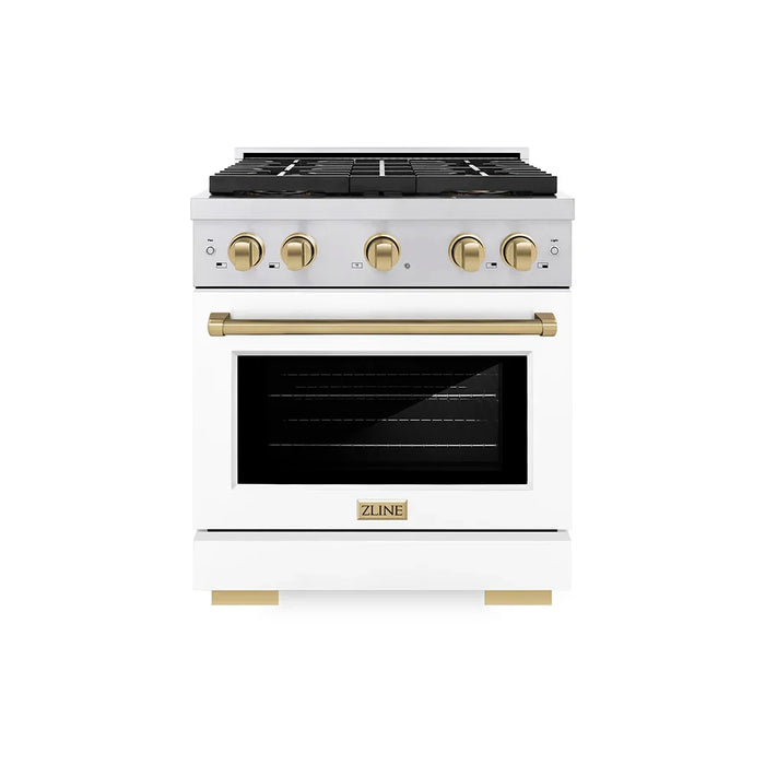 ZLINE 30" Paramount Gas Range DuoPro™ Cooktop, Convection Gas Oven PSGRZ-WM-30-CB09K