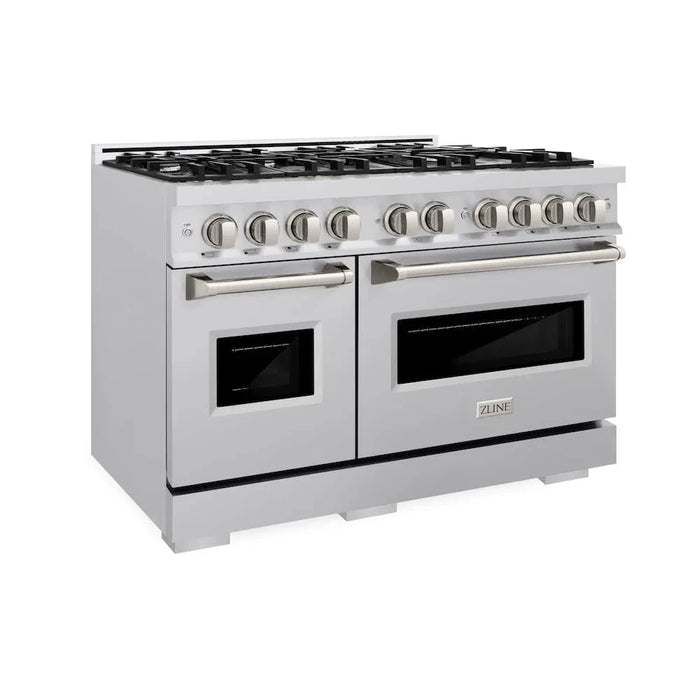 ZLINE 48" Dual Fuel Range, Gas Cooktop, Electric Convection Oven Stainless Steel, CDR4809K