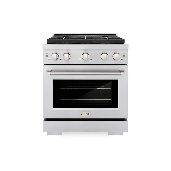 ZLINE 30" Paramount Gas Range DuoPro™ Cooktop, Convection Gas Oven PSGR3009K