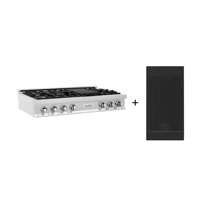 ZLINE 48 inch Rangetop with 7 Gas Burners, Griddle RT-GR-4809K