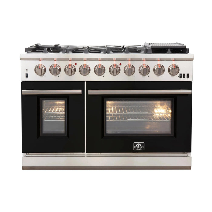 FORNO Capriasca 48″ Gas on Gas Range FFSGS6260-48BLK09K