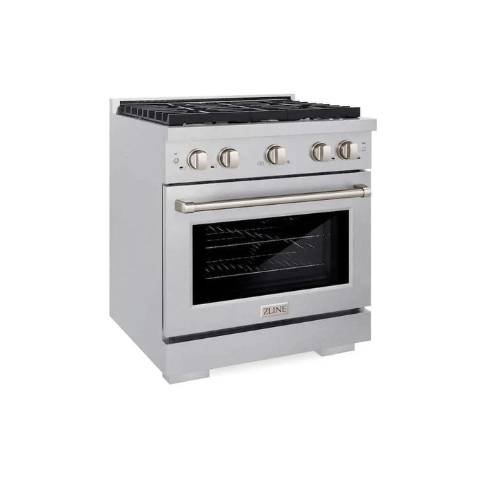 ZLINE 30"Gas Range, Convection Gas Oven , DuraSnow® Stainless Steel, SGRS-3009K