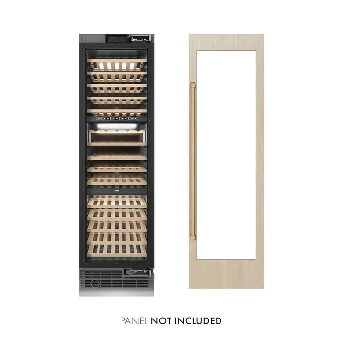 ZLINE 24" Triple Zone 100 Bottle Panel Ready Column Wine Cooler Champagne Bronze RBCWVZ-24-CB09K