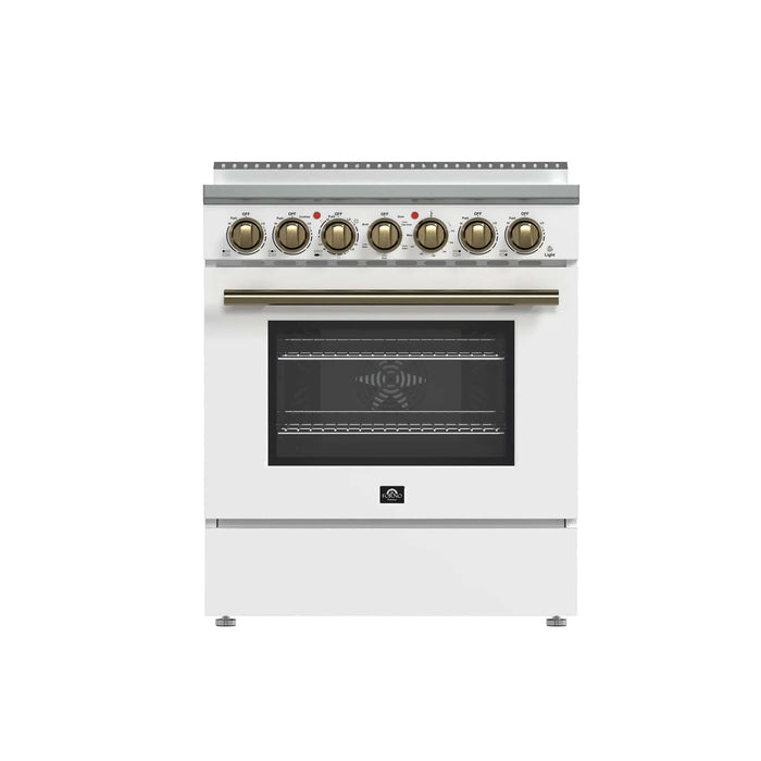 FORNO Paolo 30" Electric Range FFSEL6011-30WHT09K