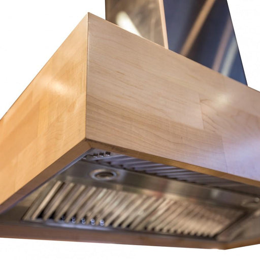 ZLINE 30" Remote Blower Wooden Island Range Hood, 681iM-RS-30-400 - Farmhouse Kitchen and Bath