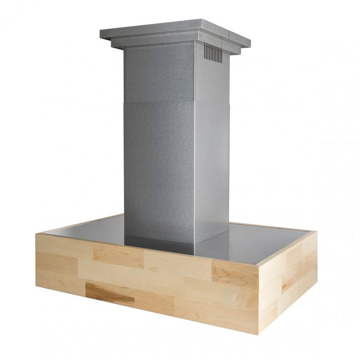 ZLINE 30" Remote Blower Wooden Island Range Hood, 681iM-RS-30-400 - Farmhouse Kitchen and Bath