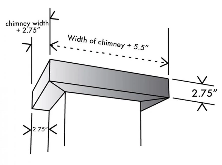 ZLINE Vented Crown Molding Profile 6 for Wall Range Hood, CM6V-KBUU09K