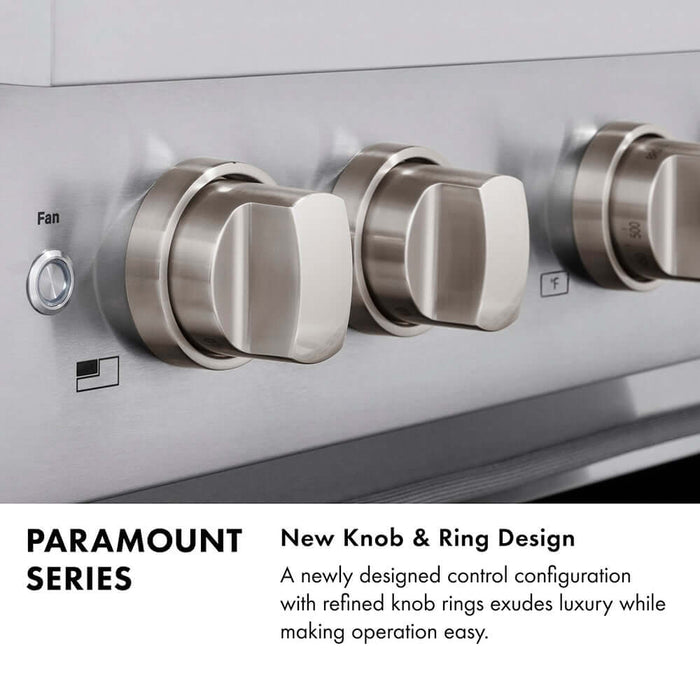 ZLINE 36" Paramount Gas Range DuoPro™ Cooktop, Convection Gas Oven PSGRZ-WM-36-CB09K