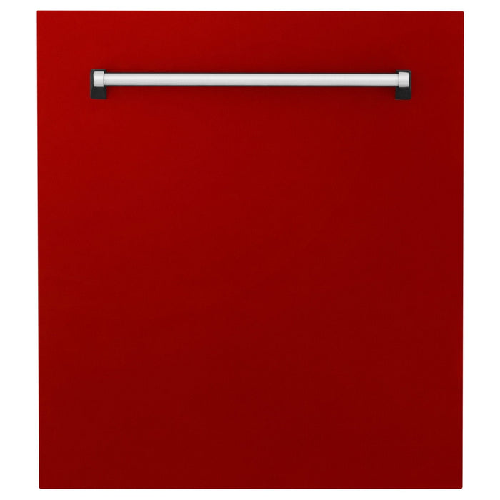24" Dishwasher with Red Gloss panel, Stainless Tub, DWV - RG - 24 - Farmhouse Kitchen and Bath