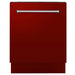 24" Dishwasher with Red Gloss panel, Stainless Tub, DWV - RG - 24 - Farmhouse Kitchen and Bath