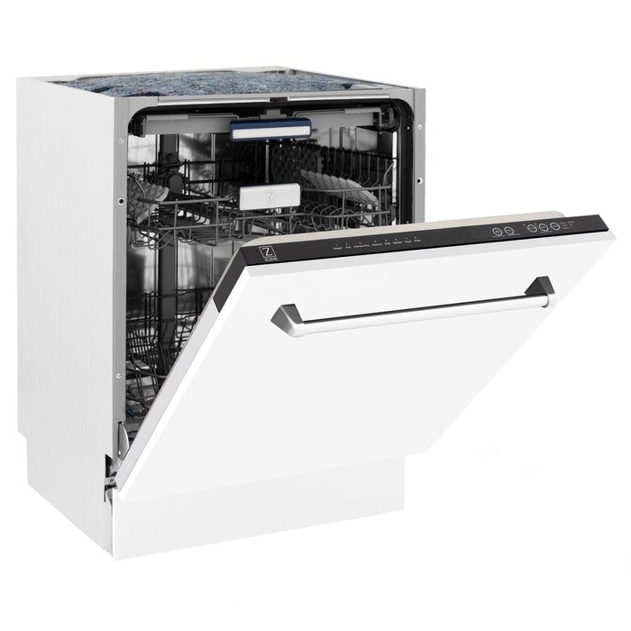 24" Dishwasher with White Matt panel, Stainless Tub, DWV - WM - 24 - Farmhouse Kitchen and Bath
