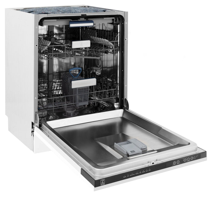 24" Dishwasher with White Matt panel, Stainless Tub, DWV - WM - 24 - Farmhouse Kitchen and Bath
