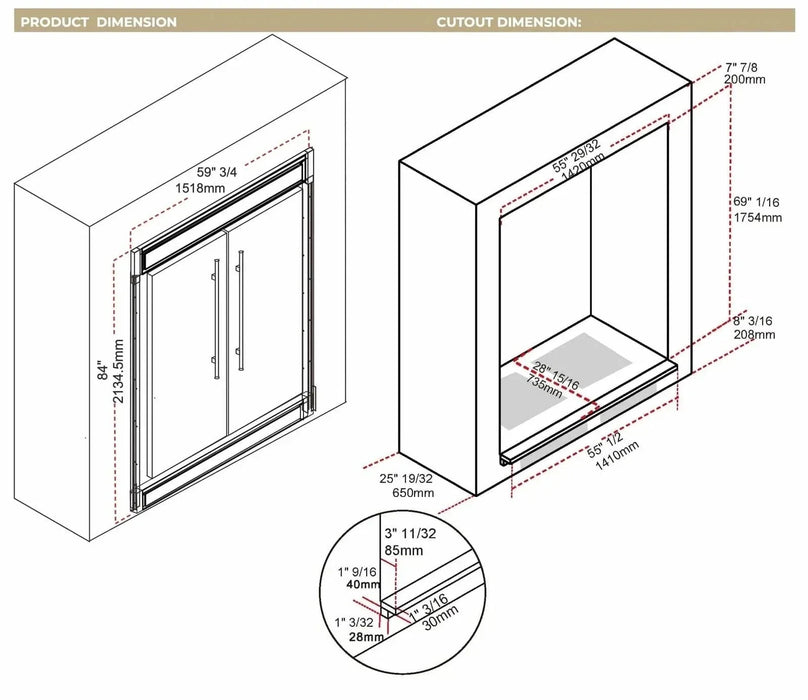 Forno 2-Piece Appliance Package 48" Gas Range, 60" Built-In Refrigerator Stainless Steel FBDL-019-06CAUS09K