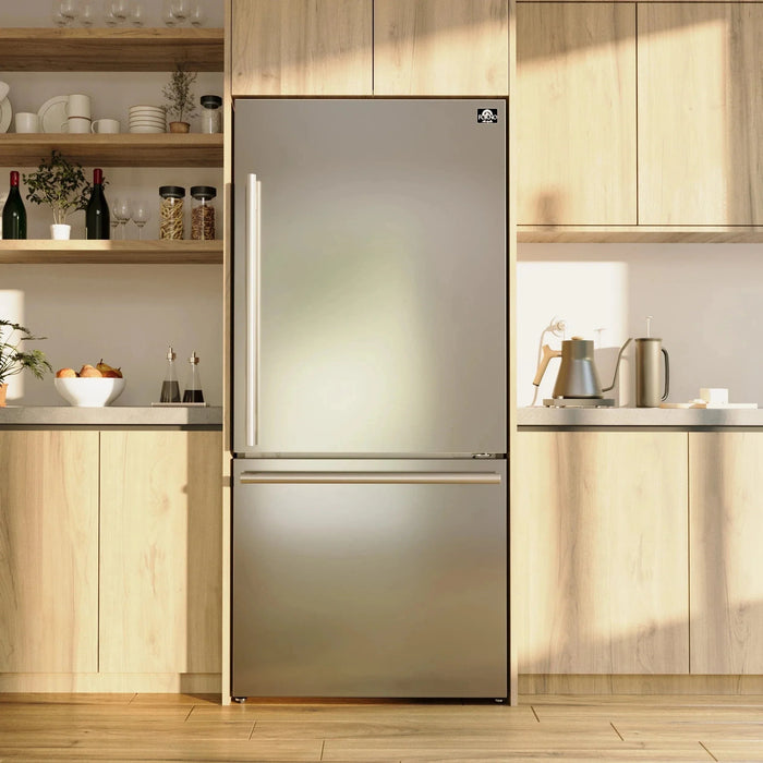 FORNO Espresso Milano 31" Right Swing Refrigerator FFFFD1785-31S09K