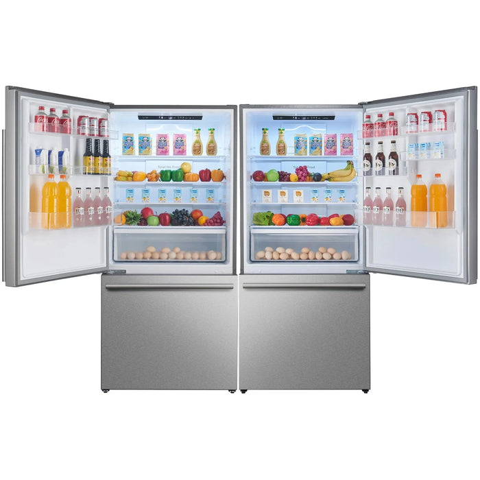 FORNO Espresso Milano 62" Side-By-Side Refrigerator FFFFD1787-60S09K