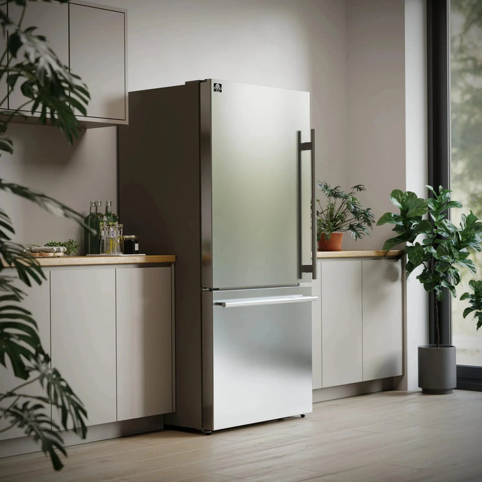 FORNO Espresso Milano 31" Left Swing Refrigerator FFFFD1786-31S09K