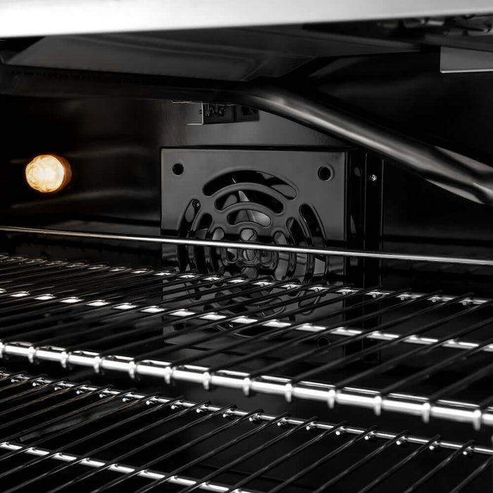 ZLINE 30" Select Gas Range Convection Gas Oven White Matte Stainless Steel HGR-WM-3009K