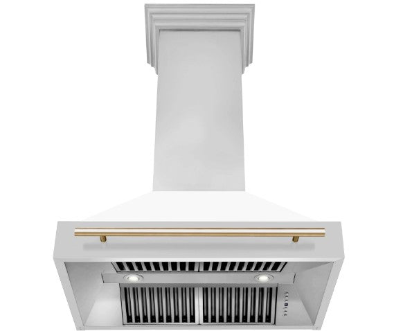 ZLINE 36" Autograph Stainless Wall Range Hood, 8654STZ-WM36-G09K