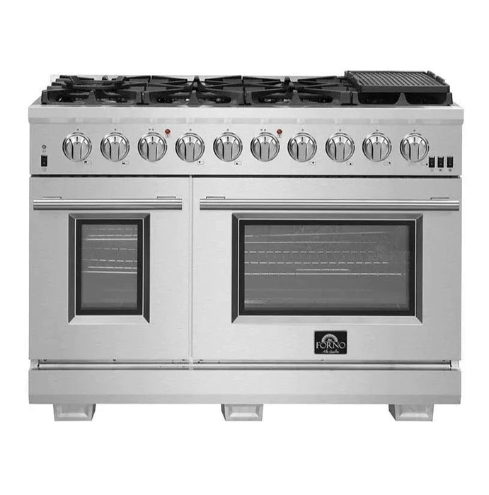 Forno 2-Piece Appliance Package 48" Gas Range, 60" Built-In Refrigerator Stainless Steel FBDL-019-06CAUS09K