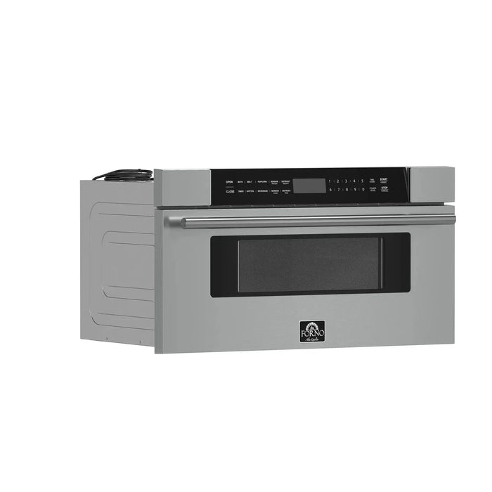 Forno 30" Microwave Drawer in Stainless Steel, FMWDR3000-3009K