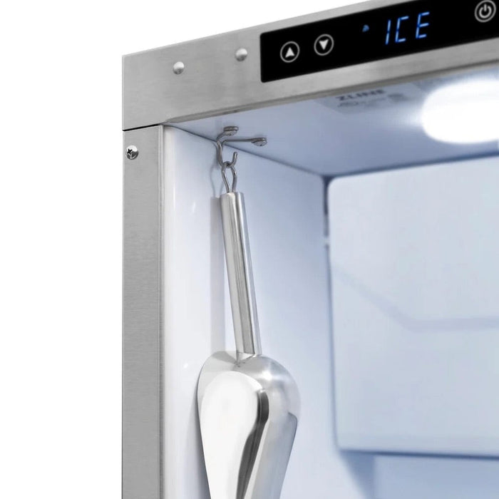 ZLINE 15" Touchstone Clear Cube Ice Maker Drain Pump Panel Ready Door Polished Gold Door ICCDPZ-15-G09K