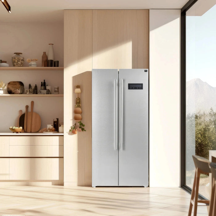 FORNO Salerno 33" Side-by-Side Built-In Refrigerator FFRBI1805-33SB09K