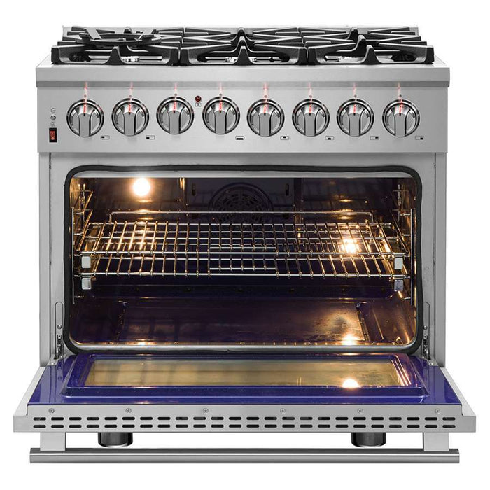 FORNO Massimo 36″ Dual Fuel Range FFSGS6125-3609K