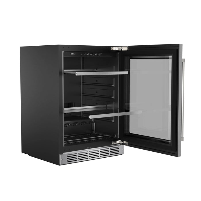 THOR Kitchen 24" 113 Can Undercounter Beverage Cooler TBR24US09K