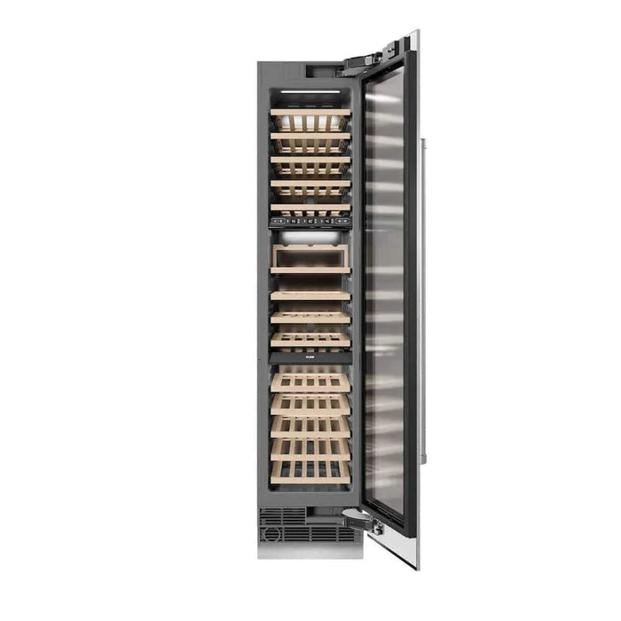 ZLINE 18"Triple Zone 68 Bottle Right Hinge Column Wine Cooler, DuraSnow® Stainless Steel RCWVR-SN-1809K