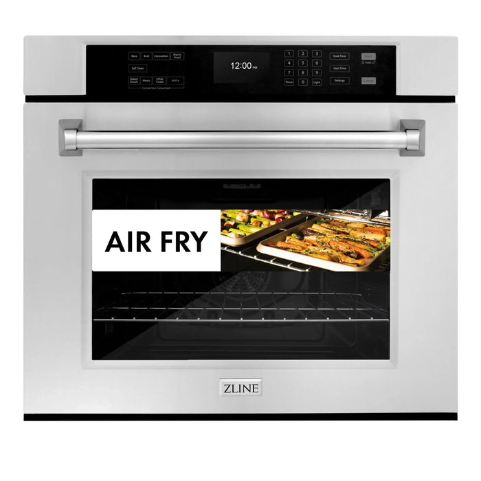 ZLINE 30 "Professional True Convection Single Wall Oven, Air Fry, Self Clean, Stainless Steel WAS-3009K