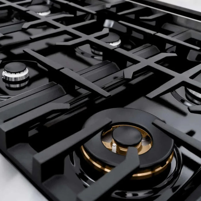 ZLINE 48" Dual Fuel Range, Gas Cooktop, Electric Convection Oven Stainless Steel, White Matte Door CDR-WM-4809K