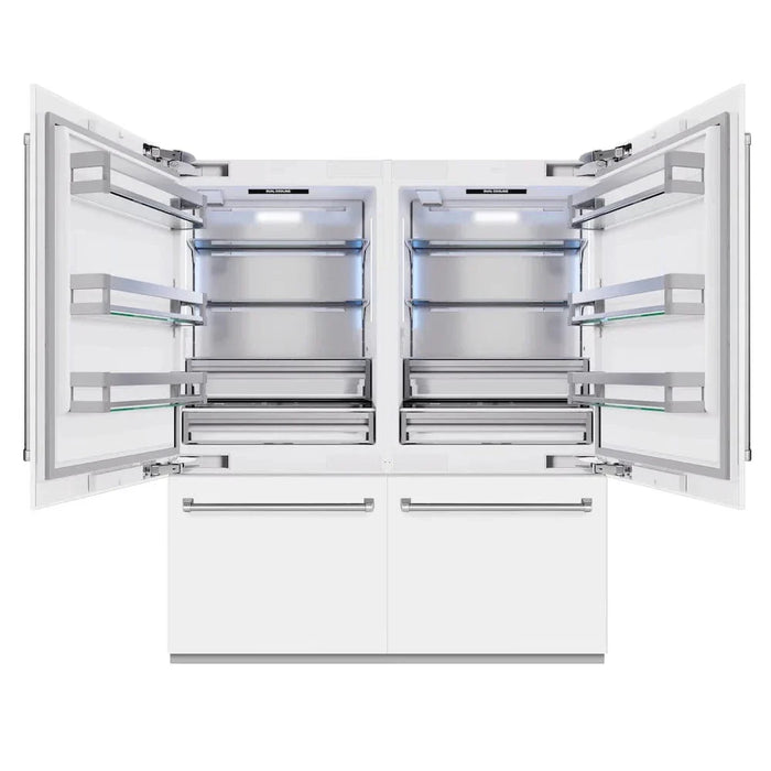ZLINE 72" Built-In Bottom Freezer Refrigerator,Water Dispenser, Ice Maker, RBIT-WM-7209K