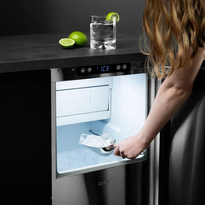 ZLINE 15" Touchstone Gourmet Ice Maker Drain Pump Stainless Steel Door IGMD-ST-1509K