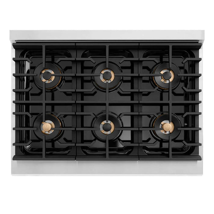 ZLINE 36" Paramount Gas Range DuoPro™ Cooktop, Convection Gas Oven PSGRZ-36-CB09K