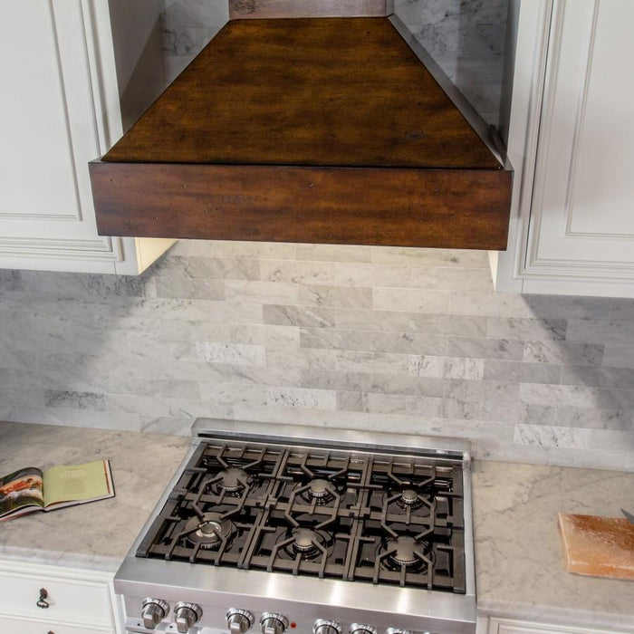 ZLINE 30" Wooden Wall Range Hood, Remote Motor, 355WH-RS-30-400 - Farmhouse Kitchen and Bath