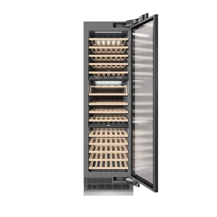 ZLINE 24" Triple Zone 100 Bottle Panel Ready Column Wine Cooler Polished Gold RBCWVZ-24-G09K