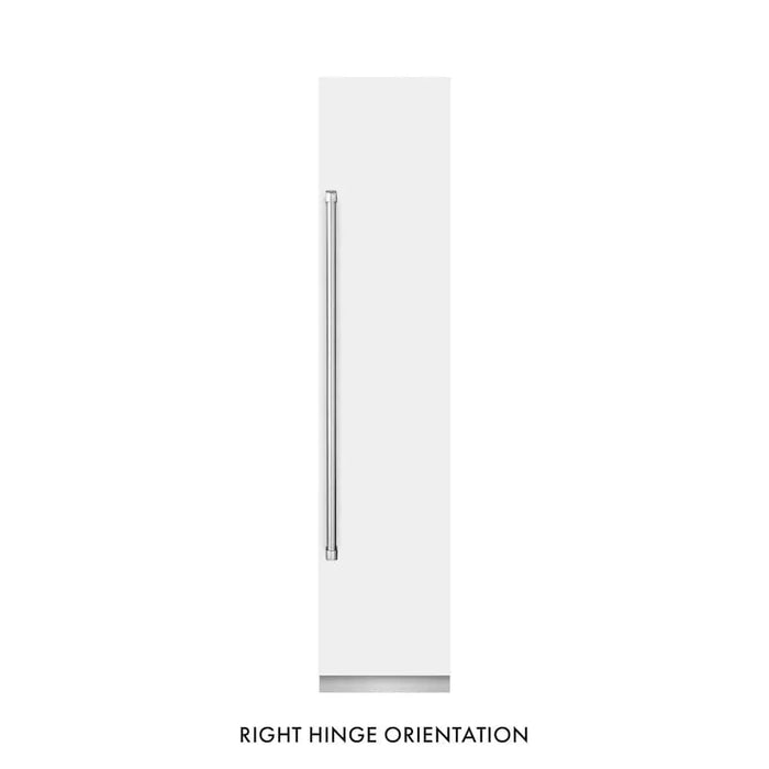 ZLINE 18" Right Hinge Column Freezer White Matte Stainless Steel, Graphite Gray Interior RCFVR-WM-1809K