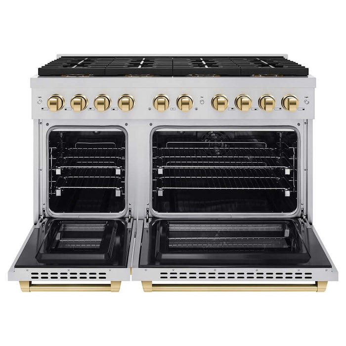 ZLINE 48" Paramount Dual Fuel Range DuoPro™ Cooktop, Dual Ovens PSDRZ-48-G09K