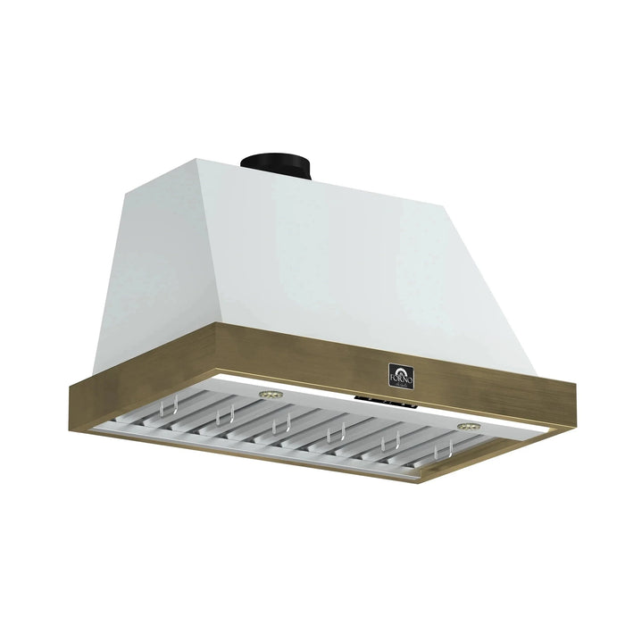 FORNO Vittorio 36" Wall Mount Range Hood FRHWM5078-36WHT09K