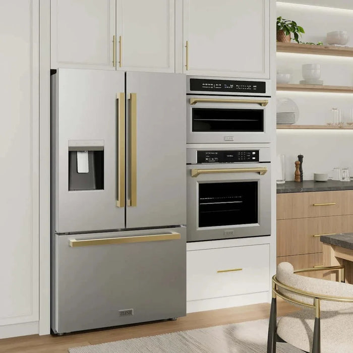 ZLINE 36" Refrigerator, Water, Ice Dispenser, Fingerprint Resistant, RSMZ-W-36-FG09K