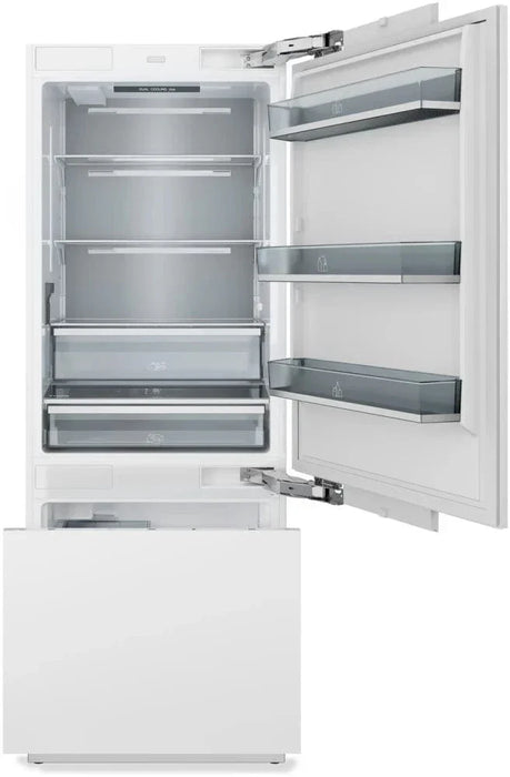 THOR 30" Panel Ready Built-In Bottom Mount Refrigerator Water Dispenser, Ice Maker, Automatic Defrost, XRF3016BBP09K