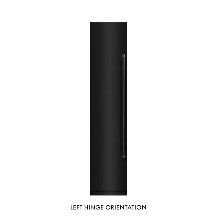 ZLINE 18" Left Hinge Column Freezer Black Stainless Steel, Graphite Gray Interior RCFVL-BS-1809K